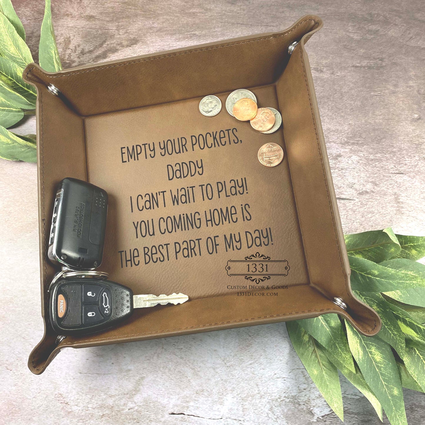 You Are... Valet Tray, Personalized Snap Catchall