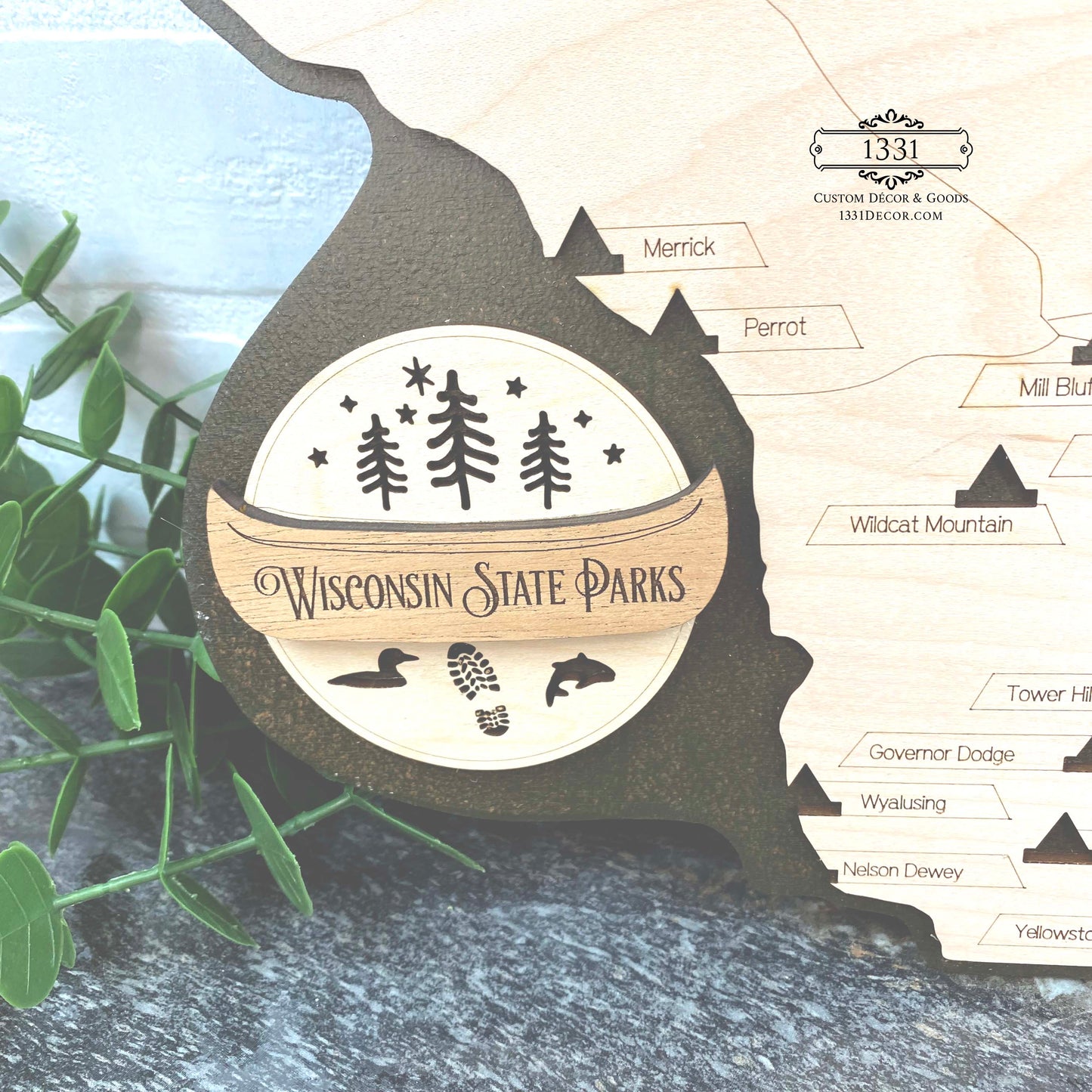 Wisconsin State Parks Travel Map