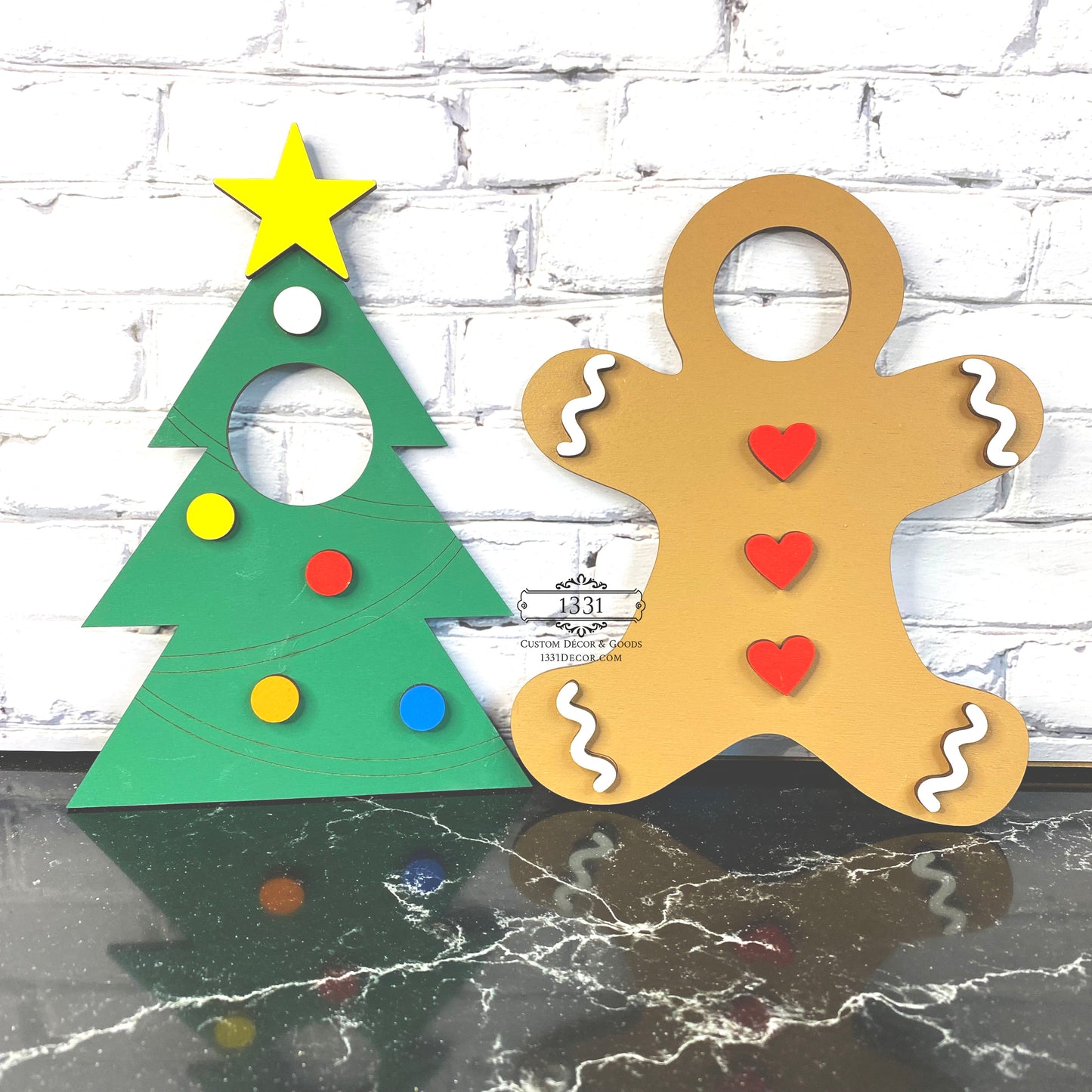 Christmas Elf Kit: Gingerbread & Tree Photo Props